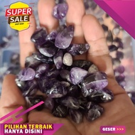 Amethyst Stone AMETHYST CRYSTAL CHIPS TUMBLED M 100 GRAMS