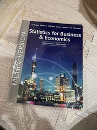 Statistics for Business and Economics 14/e Anderson 二手統計用書