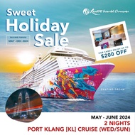 [Resorts World Cruises] [Sweet Holidays Sales] [UOB $200 Off per cabin] 2 Nights Port Klang (KL) (Sun) on Genting Dream (May - Jun 2024)