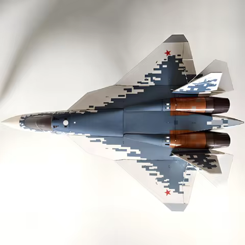 Hot Selling Remote Control Diy Model Airplane Su-57 Double 30 Channel Assembly Desktop Ornament Fixe