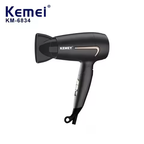 Kemei 6834 Professional Hair Dryer Woman Straightener Foldable Hair Dryer Machine For Home Salons Fo