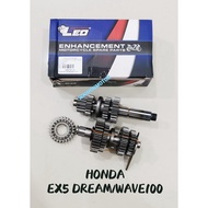 LEO HONDA EX5 DREAM WAVE100 CLASS 1 CT100 KRISS E BONUS RACING GEARBOX GEAR BOX GEAR COMP FULL COMPL