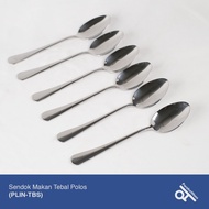 (6pcs) Thick Hotel Stainless Steel Dinner Spoons / Table Spoons