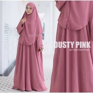 KAFTAN POKET + Tudung Sarung LAYLA NOR Ironless by (S to 4XL) Set Kaftan Poket Set Haji