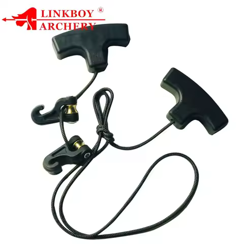 1Pcs Crossbow Cocking Device Crossbows Cocker Rope Double Handle Strings Cocking Tool Archery Huntin