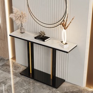 โต๊ะคอนโซล โมเดิร์น สีขาว จริง ลายหินอ่อน หินอ่อน Luxury White Console Tables 118x30x78cm Sintered S