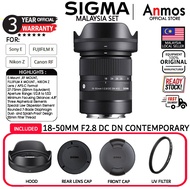 Sigma 18-50mm f2.8 DC DN Contemporary Lens for Sony E , FUJIFILM X MOUNT,CANON RF MOUNT, ORIGINAL SI