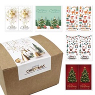 [SG Seller] 6pcs/ Merry Christmas Gift Sticker Label Adhesive Peel Decoration Bake Packaging