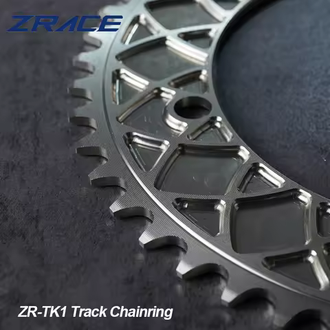 ZRACE ZR-TK1 Cycling Track Chainring Aluminum 46T 47T 49T 50T Track Bikes Gear Chainring BCD144 Chai