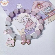 H Cute Sanrio Crystal Bracelet Student Beaded Bracelet Sweet Style Beaded Bracelet H