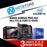 PWP GIGABYTE B560I AORUS PRO AX Mini-ITX & INTEL CORE I3-10100 PROCESSOR