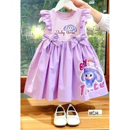 Bikini Kids (10-30kg)V13. Váy dành cho bé gái hoạ tiết Baby Three và labubu size 10-30kg