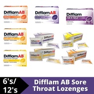 Difflam AB Sore Throat Lozenges - 6's/12's (Lemon/ Honey Lemon/ Orange/ Blackcurrant/ Hextra)