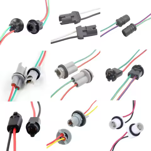 2pcs T5 T10 W5W T15 Bulb Holder Adapter LED Bulb Connector Socket Wedge Base Light Bulb Plug