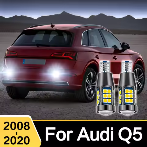 2Pcs For AUDI Q5 2008 - 2020 2019 2018 2017 W16W T15 912 921 906 922 LED Car Reverse Light Bulbs Can
