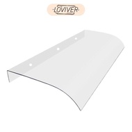 LOVIVER Window Awning Clear Front Door Patio Canopy Door Canopy Patio Awning Garden Accessories for 