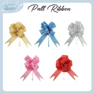 3.8CM - PULL FLOWER RIBBON/RIBEN TARIK BUNGA/GLITTER PULL FLOWER/SHINING RIBBON/GLITTER ORGANZA RIBE