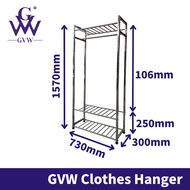 GVW【WARDRODE】Stainless Steel Cloth Hanger/ Cloth Rack/Clothes Drying Rack/Clothes Hanger/ Rak Penyid