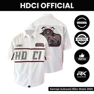 KEMEJA Sulawesi Bike Week 2025 Harley Davidson Club Indonesia Official Merchandise Short Shirt