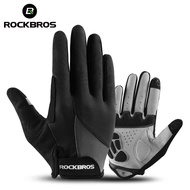 ROCKBROS Cycling Gloves Sponge Pad Long Finger Motorcycle Gloves For Bicycle Mountain Bike Glove Touch Screen MTB Gloves