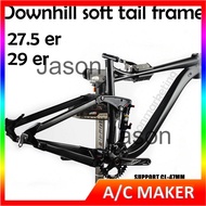 Downhill soft tail frame 27.5 29 inch aluminum alloy mountain bike shock absorber frame MTB AM FR DH