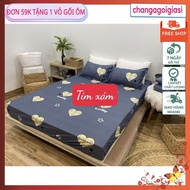 Sheet + Pillow Set 3 Piece 1mx2m, 1m2x2m poly cotton three-piece model