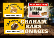 AW Graham Bar Meryenda Business Signage - Store Signage - Graham Bar For Sale Signage - Laminated Si