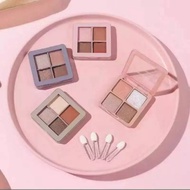 Eyeshadow 4 Color Palette New Long-Lasting Glitter Combination Eyeshadow Palette
