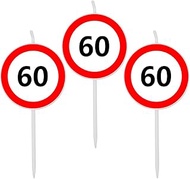 Birthday Candles Numbers 60, Candles Birthday for Cake Decoration and Cake Decoration, 60th Birthday