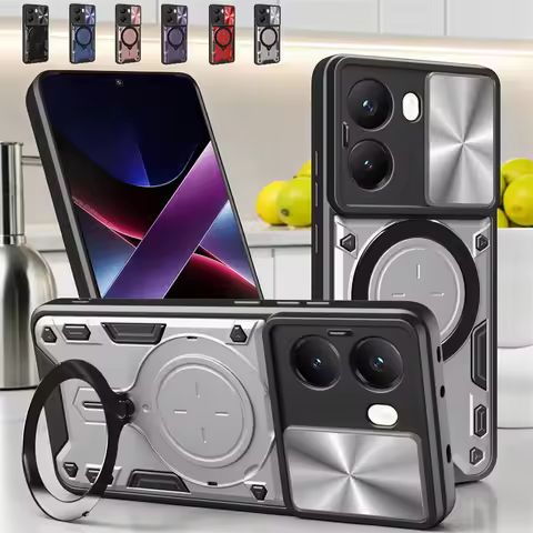 Shockproof Armor Phone Case for XiaoMi POCO X8 Pro X7 X6 X5 M8 M7 17 15T 14T 13T 12T 11T Slide Lens 