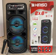 SALE! Big bass Wireless Portable HTM -222 1200W Party Karaoke Handled Speaker Function With AUX/MIC/