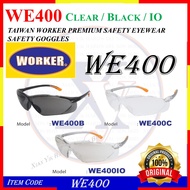 WE400- TAIWAN WORKER PREMIUM SAFETY EYEWEAR SAFETY GOGGLES WE400B WE400C WE400IO