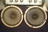 2 x Goodmans Full range England Wembley Alnico Loudspeakers 8&amp;quot;全音域紙盆漂亮