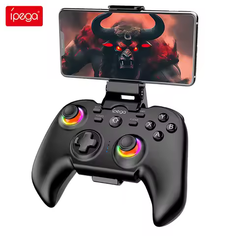 Ipega PG-9115 Wireless Light Up Game Controller for Switch/PS4/Android/iOS/PC/Switch 2 Comes with RG