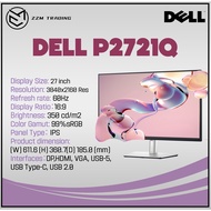 DELL P2721Q Monitor 27" 3840x2160 60Hz 99%sRGB  350 cd/m2 16:9