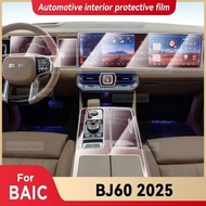For BAIC BJ60 2025 Car Interior Center Console Instrument Dashboard Protective Cover Film Anti-scrat