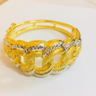 BC BANGLE-999.9-GOLD-PLATED-24K-EMAS BANGKOK GT47
