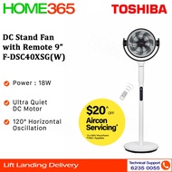 Toshiba DC Stand Fan 9" F-DSC40XSG(W)