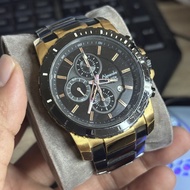 Preloved Alexandre Christie 6141 / AC6141 Black Rosegold second original
