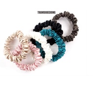 Silk Hair Tie NITE9SILK TRAMDOBEDDING Prevents Hair Frizz | Silk Hair Scrunchie | Size S