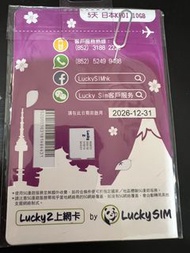 Lucky SIM Japan 5G Unlimited Data SIM Card
