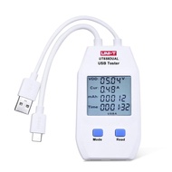 UNI-T LCD USB Type C Digital Tester - Alat Penguji Voltan Kuasa, Ampere Meter, Kapasiti Arus, Penguj