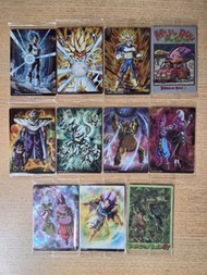 龍珠餅卡 Dragonball 閃卡 比達 杜拉格斯 悟天格斯 魔人布歐 撒旦 孫悟飯 笛子魔童 孫悟空 阿包 比魯斯 維斯 象帕 芭朵斯 古拉 大猿貝比