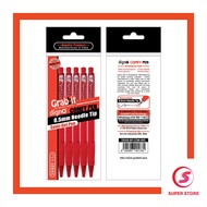 [SALE] Grabbit Semi Gel Comfy Pen Digno Needle Tip (0.5mm) 5 in 1 Pack 5RD - 5 Red