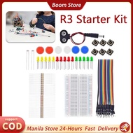 Arduino DIY Set Uno R3 Starter Kit Mini Breadboard Led Jumper Wires Button For School Education