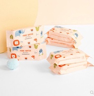 Wet wipes/Lin Family Pure Water Soft Skin Super Mini Wet Wipes MINISO Portable Mini Packet Wet Wipes