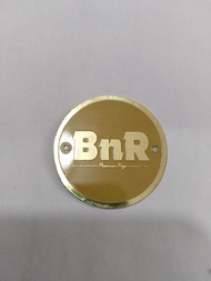Plat logo BnR bulat sangkar kotak pleci anis love bird original bnr plus sekrup