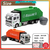 Truck Toys Lori Mainan Lorry Toys Garbage Truck Toys for Boys Construction Toy Vehicle Alloy Pull Ba