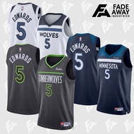 EDWARDS 5 MINNESOTA TIMBERWOLFS BASKETBALL JERSEY