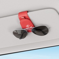 Sunglass Holder for Car Magnetic Leather Car Sun Visor Sunglass Clip Car Interior Sun Visor Accessor